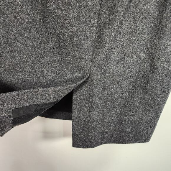 J. Crew Womens Pencil Skirt Double Serge Wool Knee Length 12 Gray Zip Academia - Picture 4 of 11